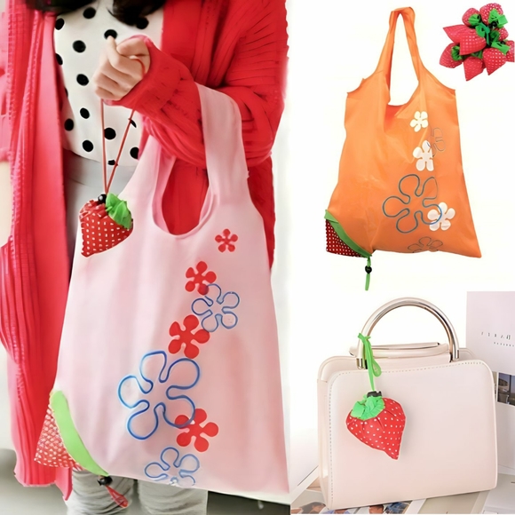 Accessories - ● 3 New Nylon Foldable Reusable Shopping Bags